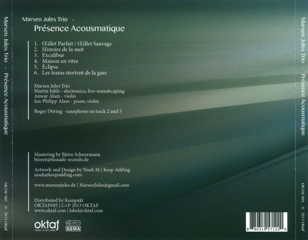 Présence Acousmatique cover art