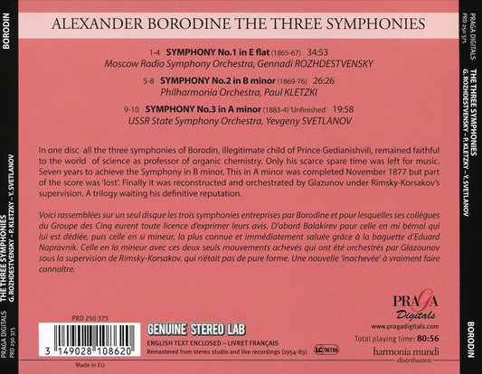 Borodin: The Three Symphonies cover art