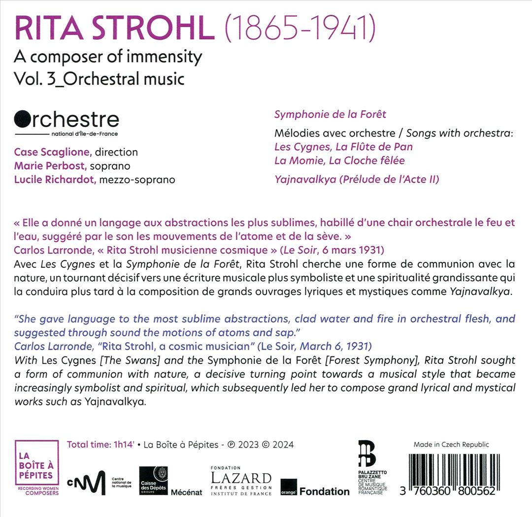 Rita Strohl, Vol. 3: Musique orchestrale cover art