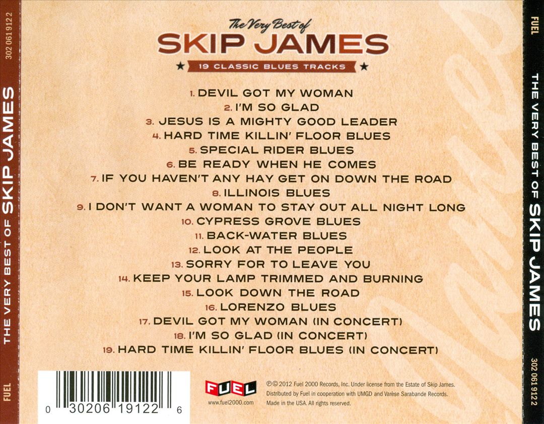 Very Best of Skip James cover art