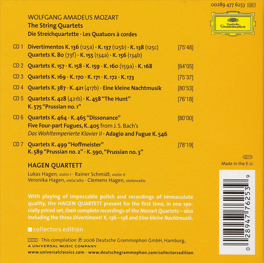 Mozart: The String Quartets cover art
