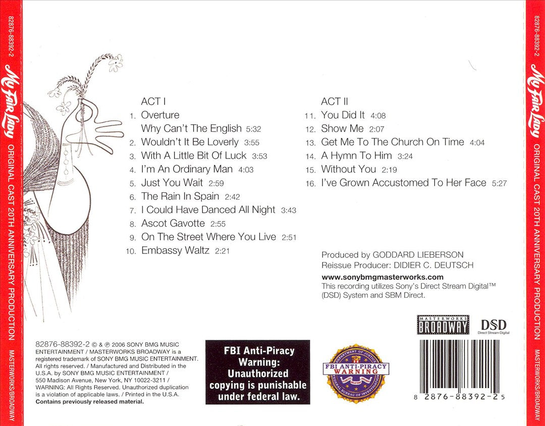My Fair Lady [Original Cast 20th Anniversary Production] cover art