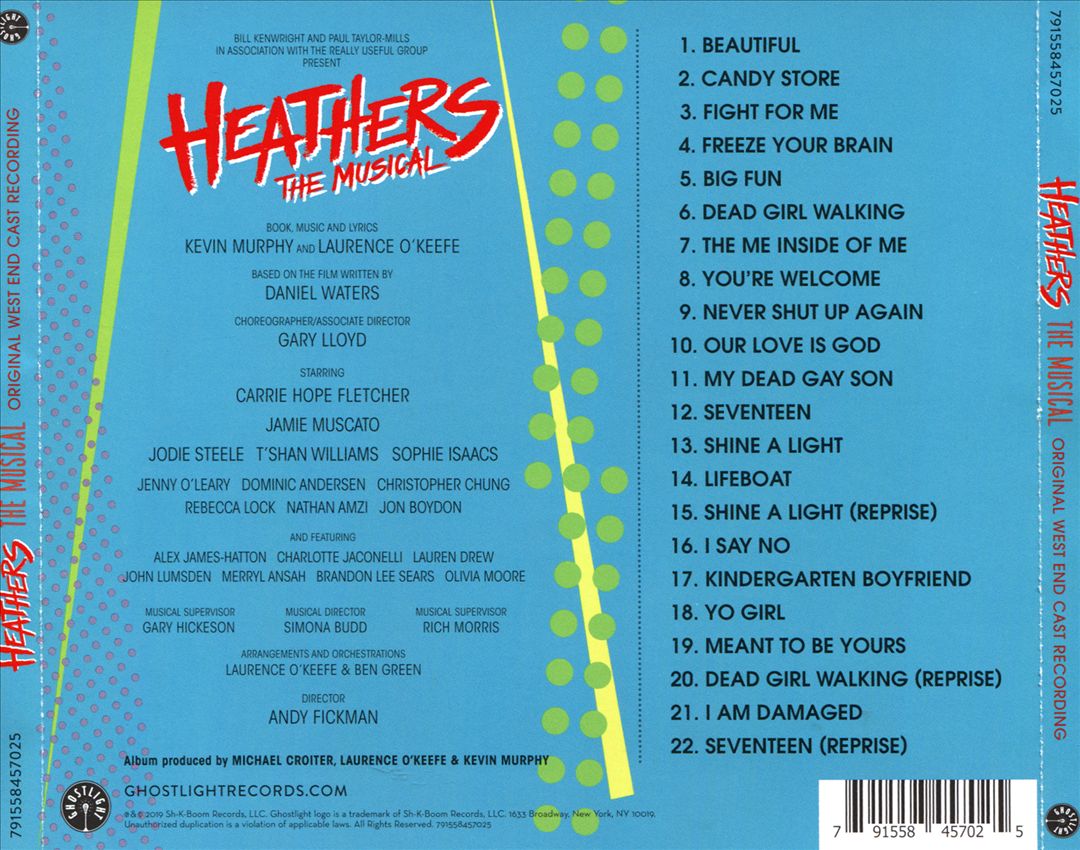 Heathers: The Musical [Original West End Cast Recording] cover art