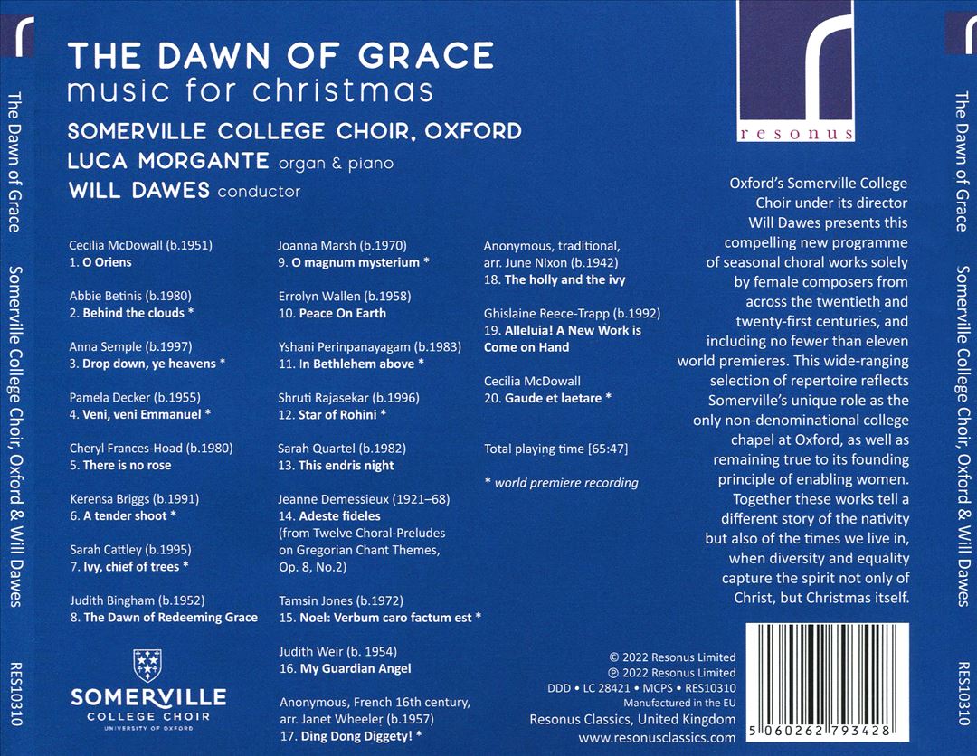 Dawn of Grace: Music for Christmas cover art