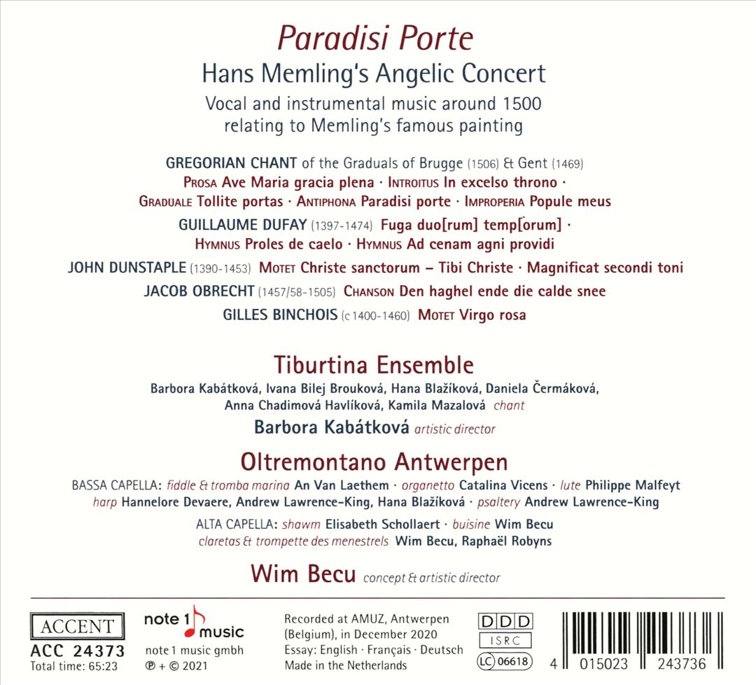 Paradisi Porte: Hans Memling's Angelic Concert cover art