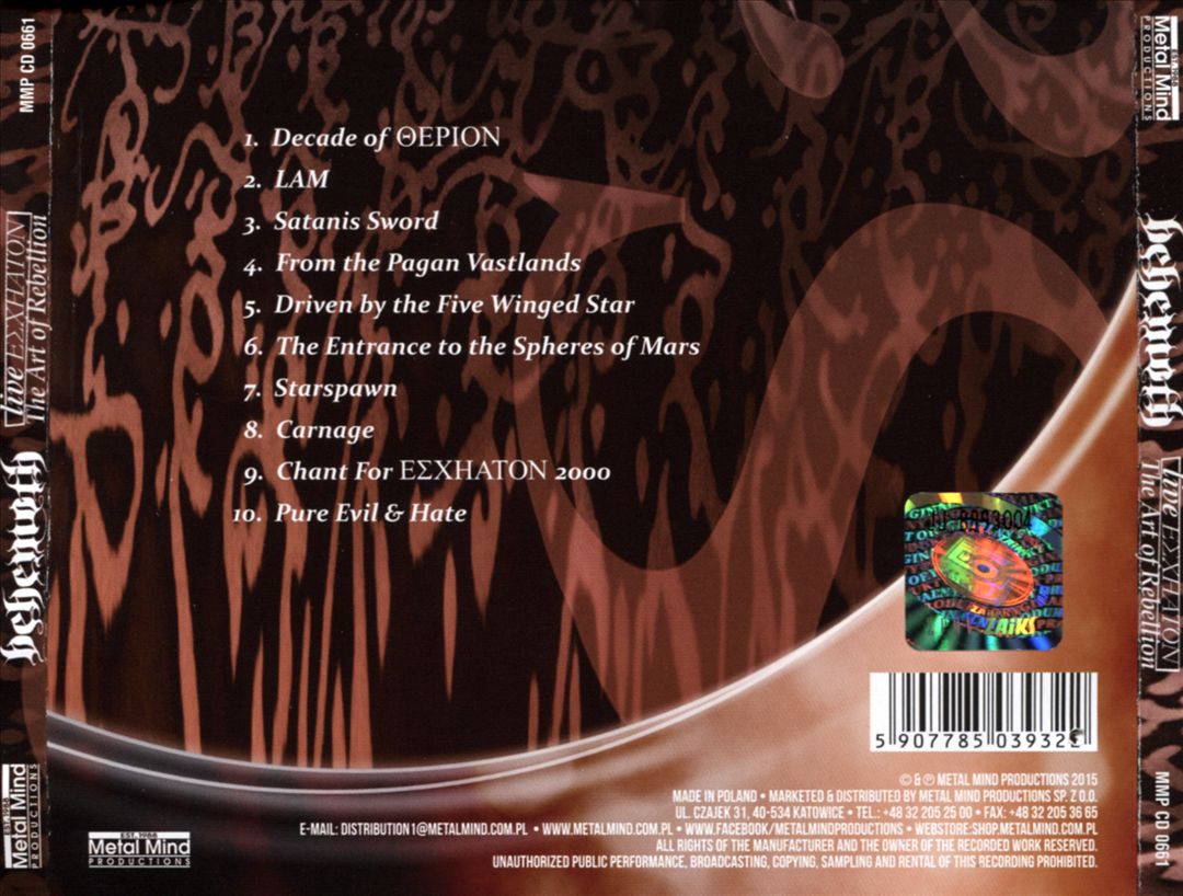 Live Eschaton: The Art of Rebellion cover art