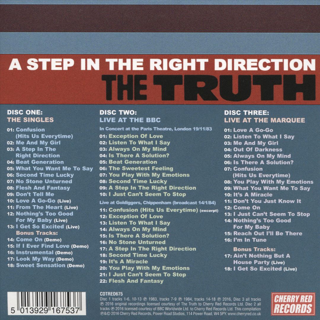 Step in the Right Direction: Singles/Demos/BBC Live 1983-1984 cover art