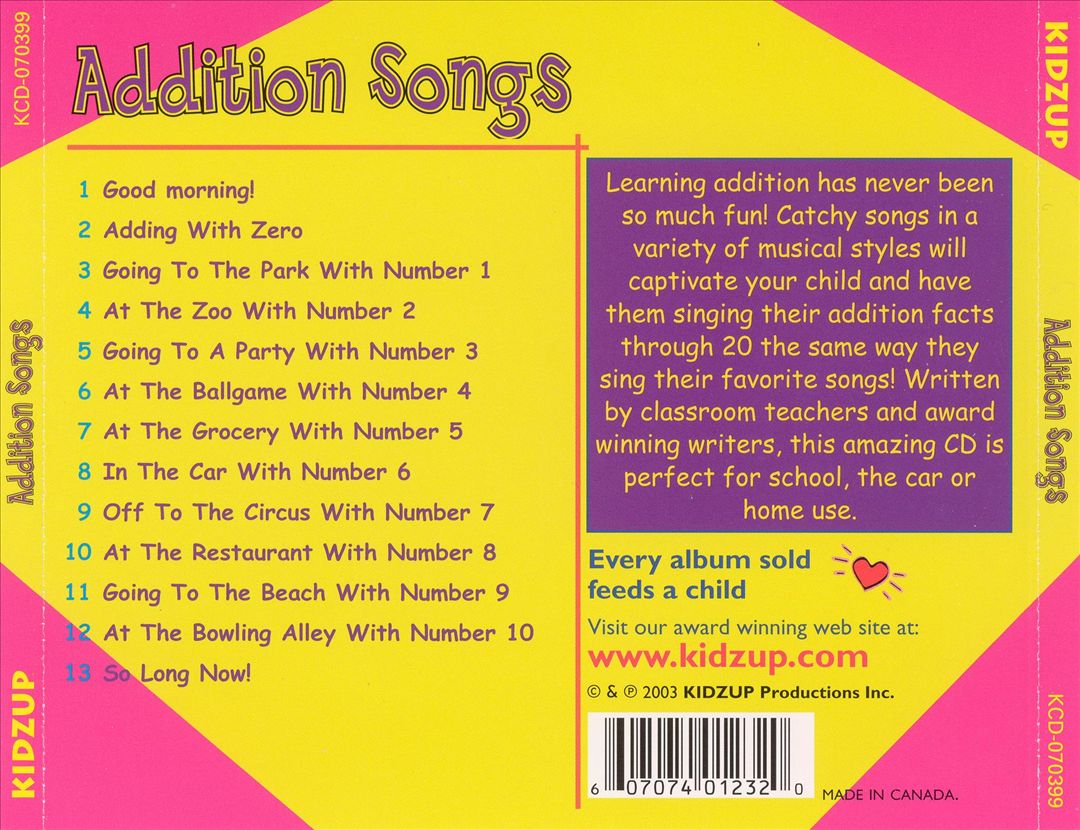 Addition Songs cover art