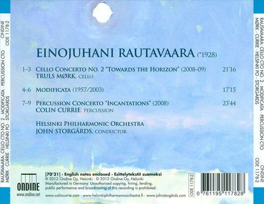 Rautavaara: Modificata; Incantations; Toward the Horizon cover art