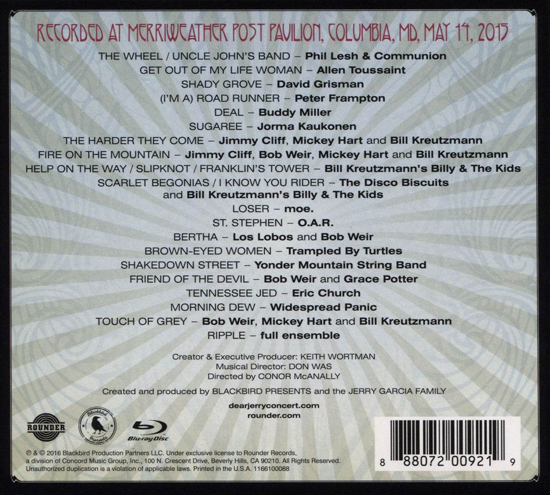 Dear Jerry: Celebrating the Music of Jerry Garcia cover art