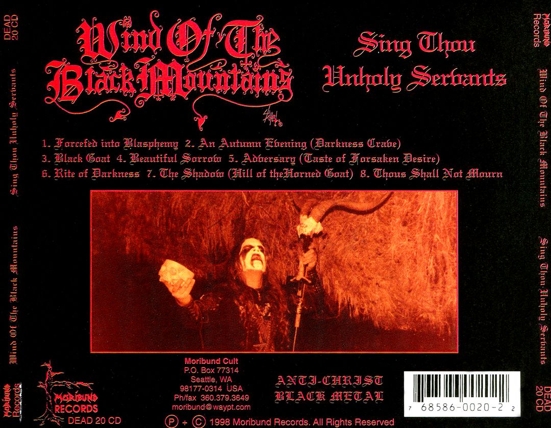 Sing Thou Unholy Servants cover art