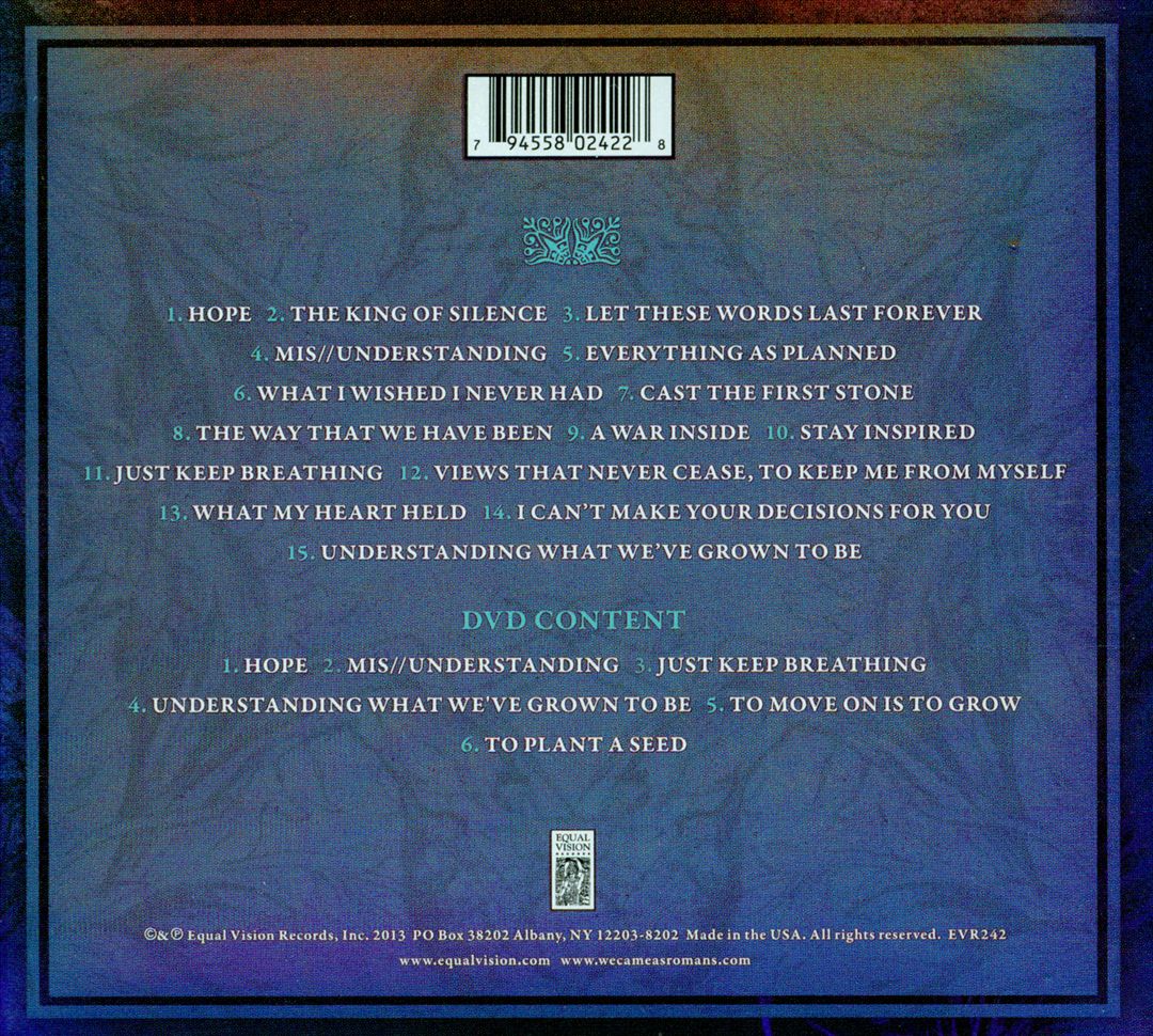 Understanding What We've Grown to Be [CD/DVD] cover art