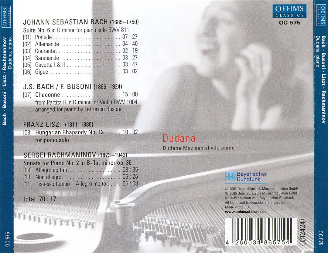 Keyboard Works by Bach, Busoni, Liszt & Rachmaninov cover art