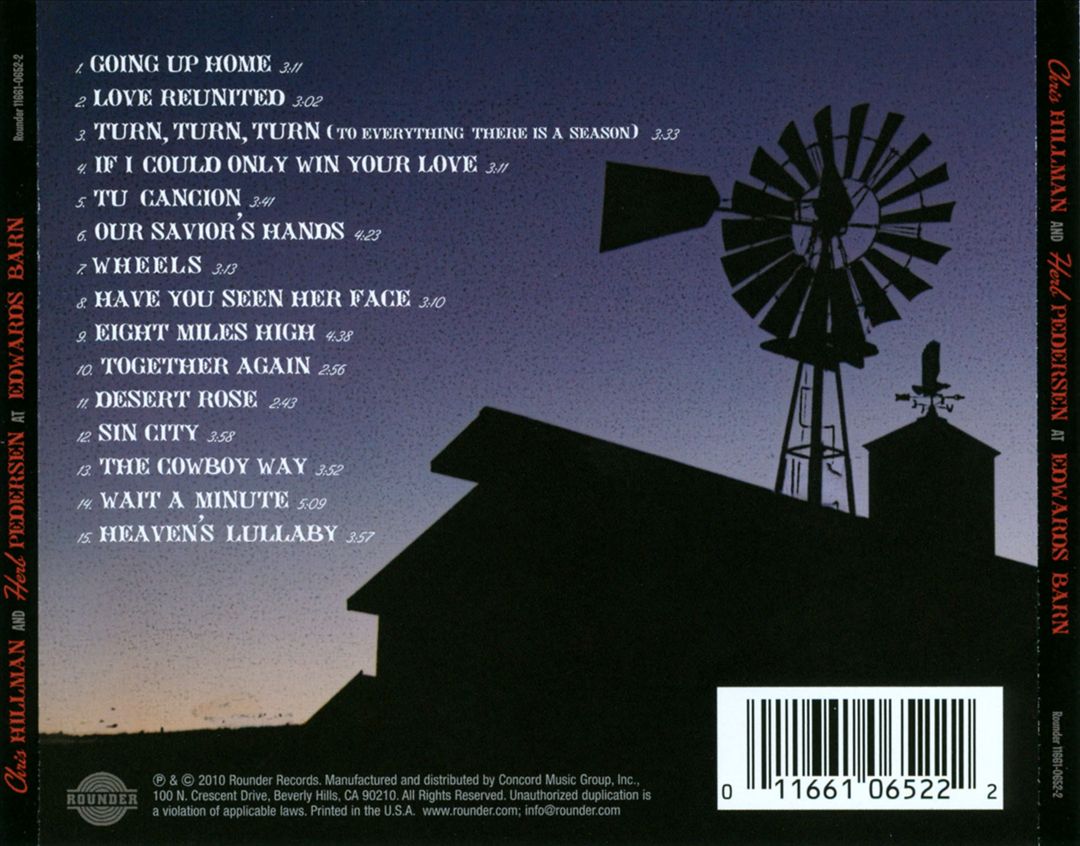 Chris Hillman and Herb Pedersen at Edwards Barn cover art