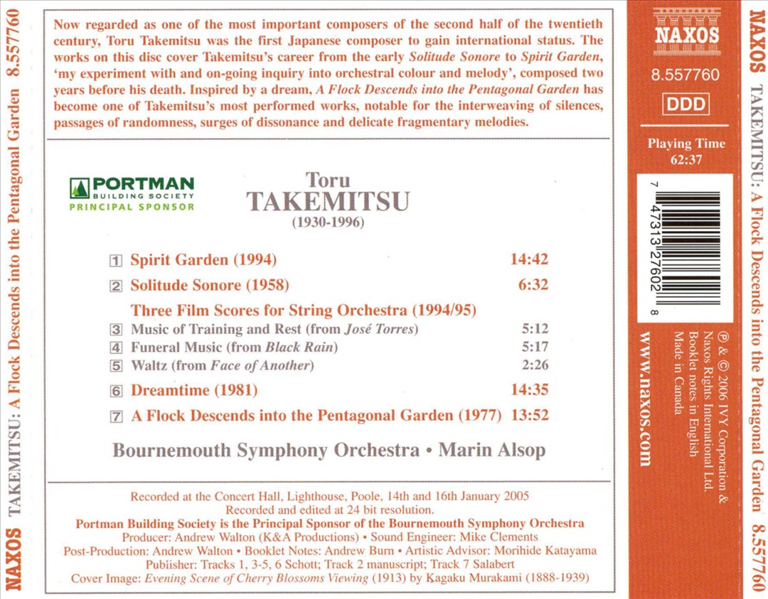 Takemitsu: A Flock Descends into the Pentagonal Garden cover art