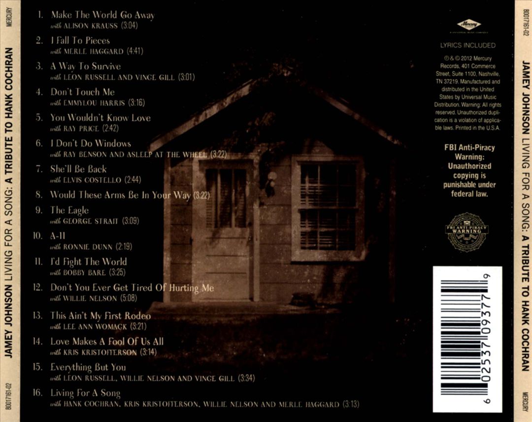 Living for a Song: A Tribute to Hank Cochran cover art