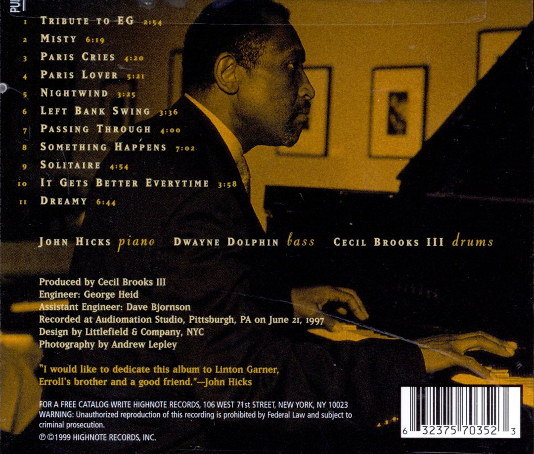 Nightwind: An Erroll Garner Songbook cover art