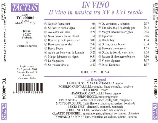 In Vino: Wine in Music cover art