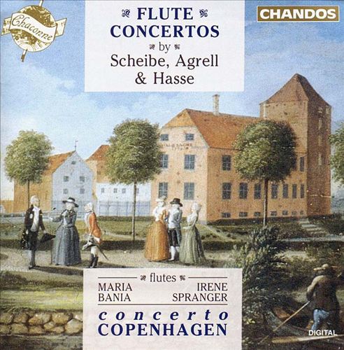 Flute Concertos by Scheibe, Agrell & Hasse cover art