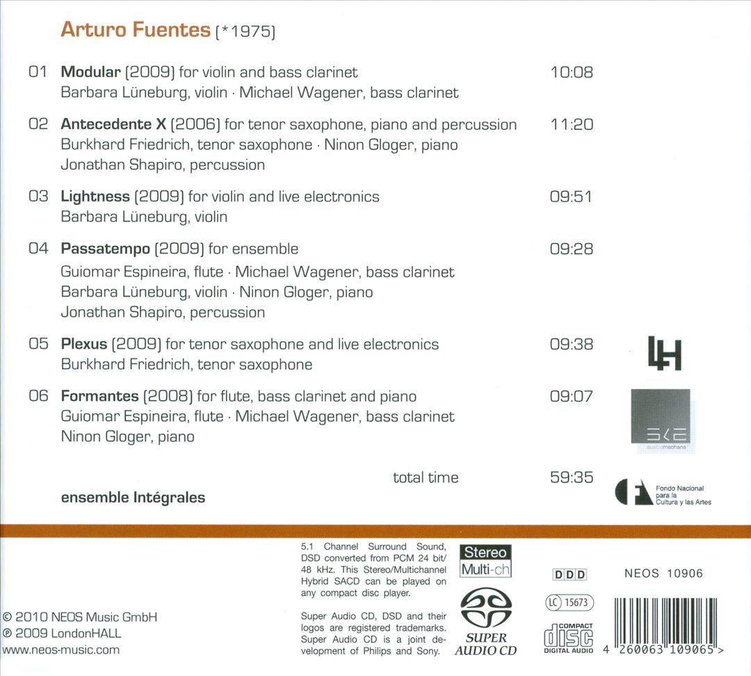 Arturo Fuentes: Chamber Music cover art