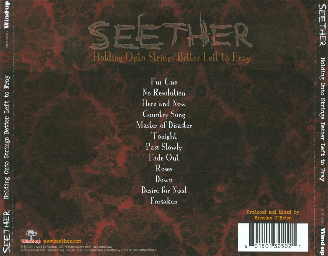 Holding Onto Strings Better Left to Fray cover art