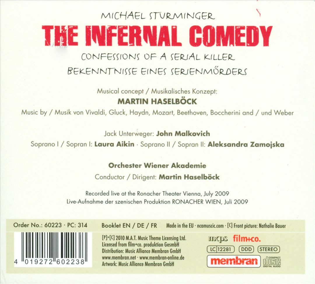 Infernal Comedy: Confessions of a Serial Killer cover art
