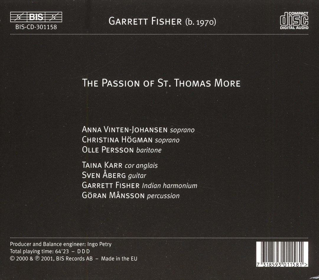 Garrett Fisher: The Passion of Saint Thomas More cover art
