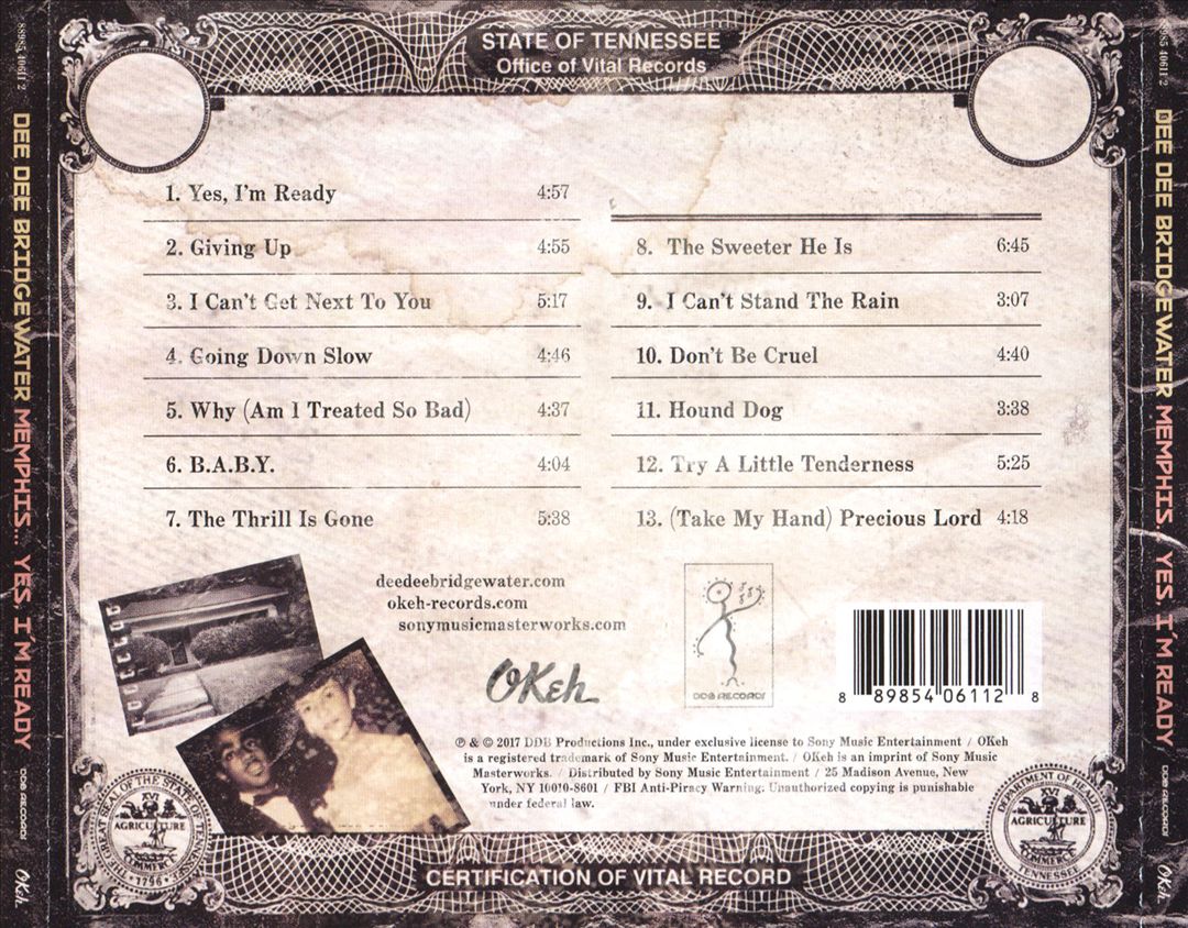 Memphis... Yes, I'm Ready cover art