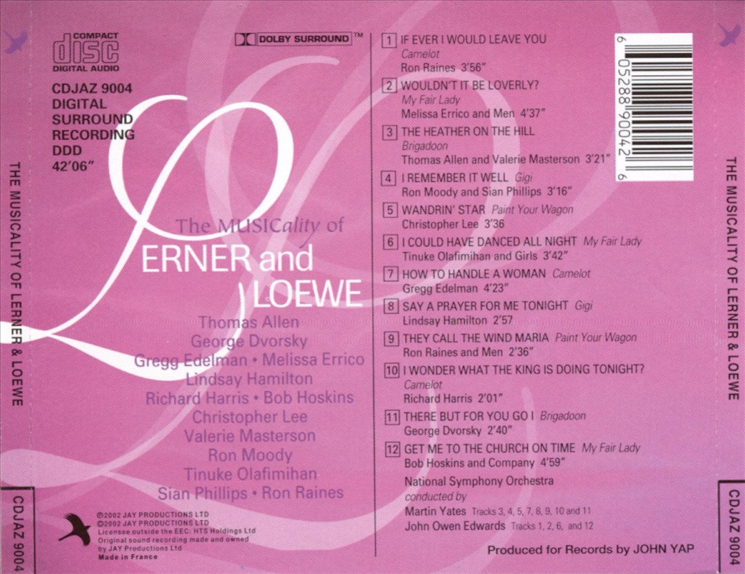 Musicality of Lerner and Loewe cover art