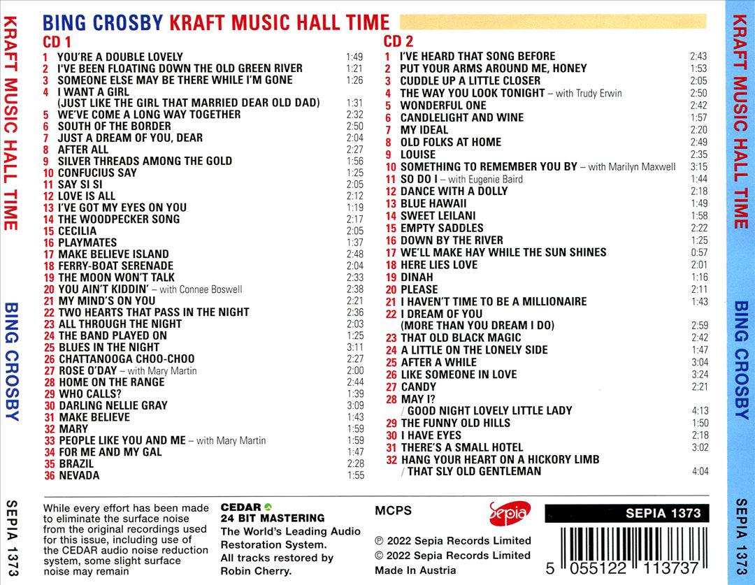 Kraft Music Hall 12/24/42 cover art