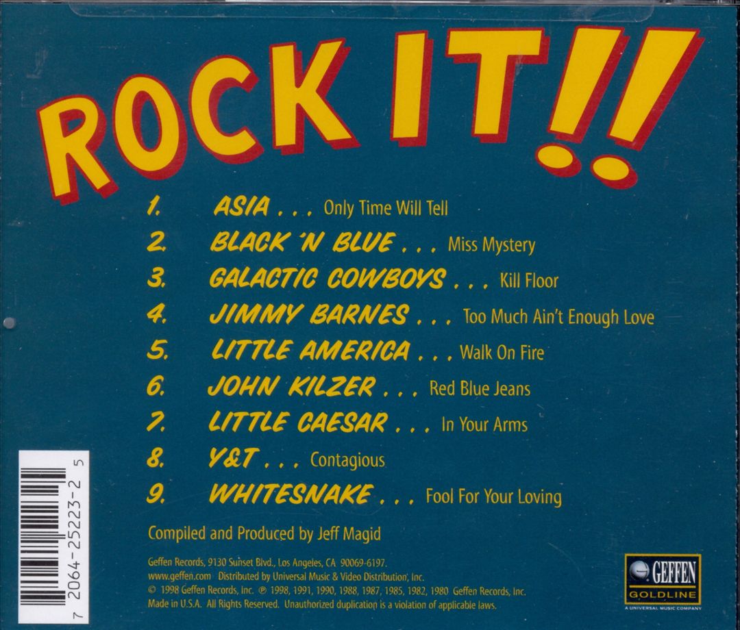 Geffen Vintage 80s Presents: Rock It!! cover art