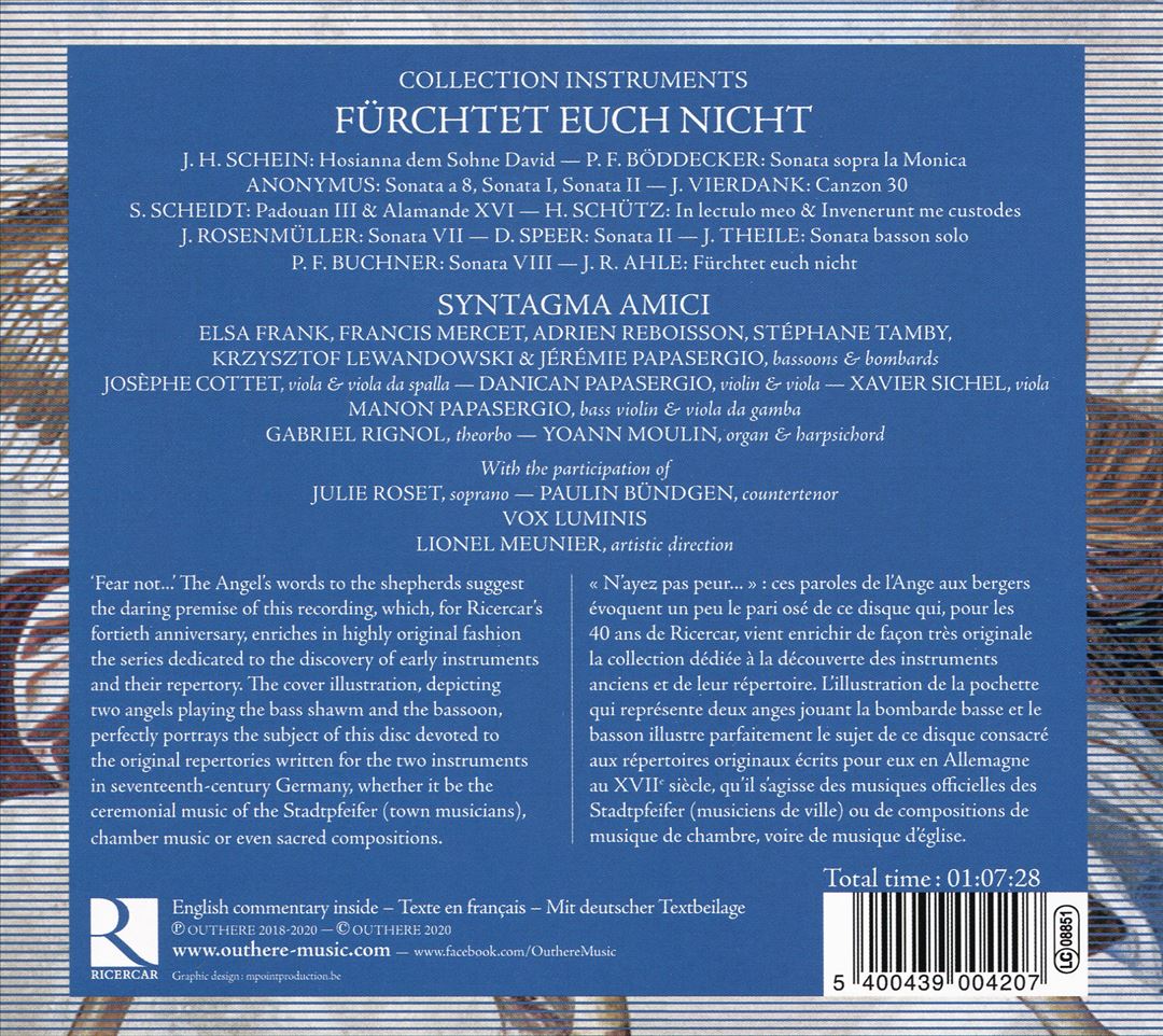 Fürchtet euch nicht: Bassoons & Bombards Music from the German Baroque cover art