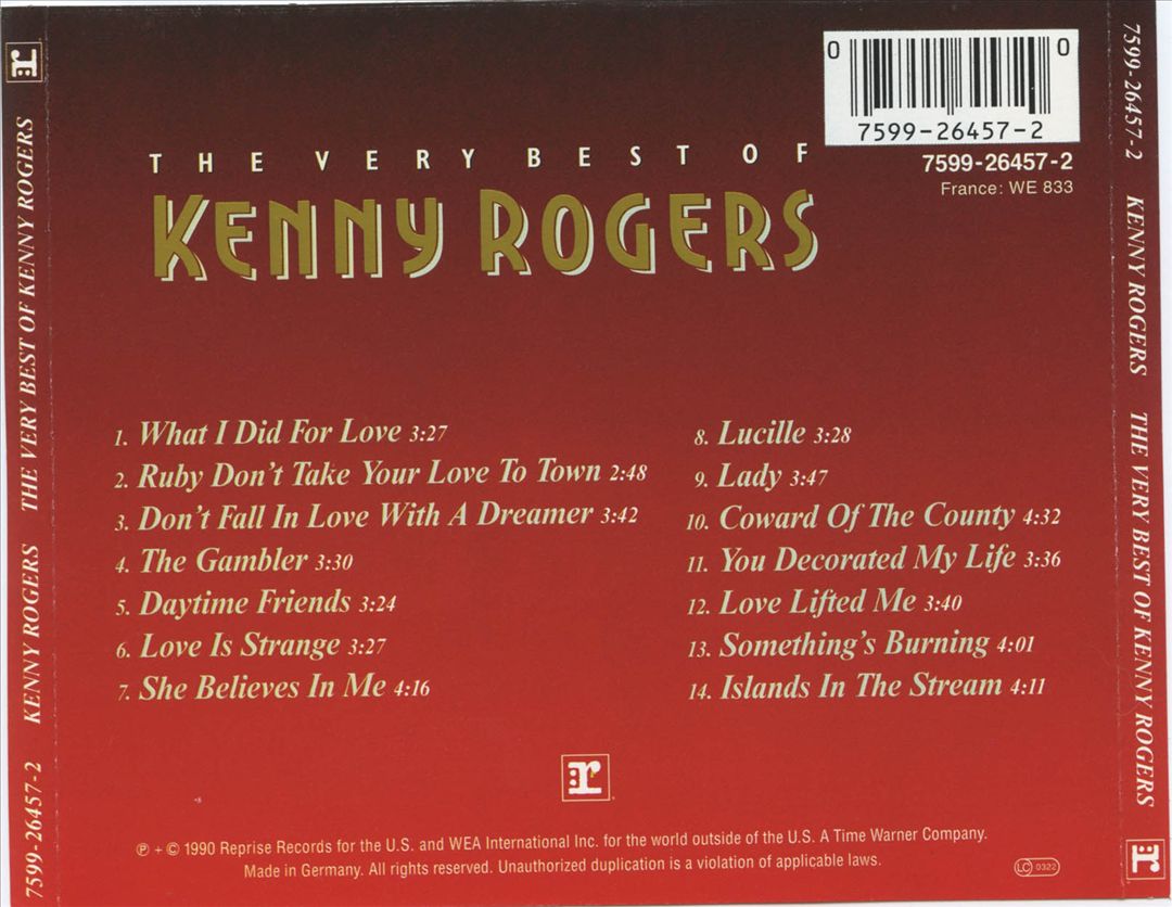 Very Best of Kenny Rogers [Plane] cover art
