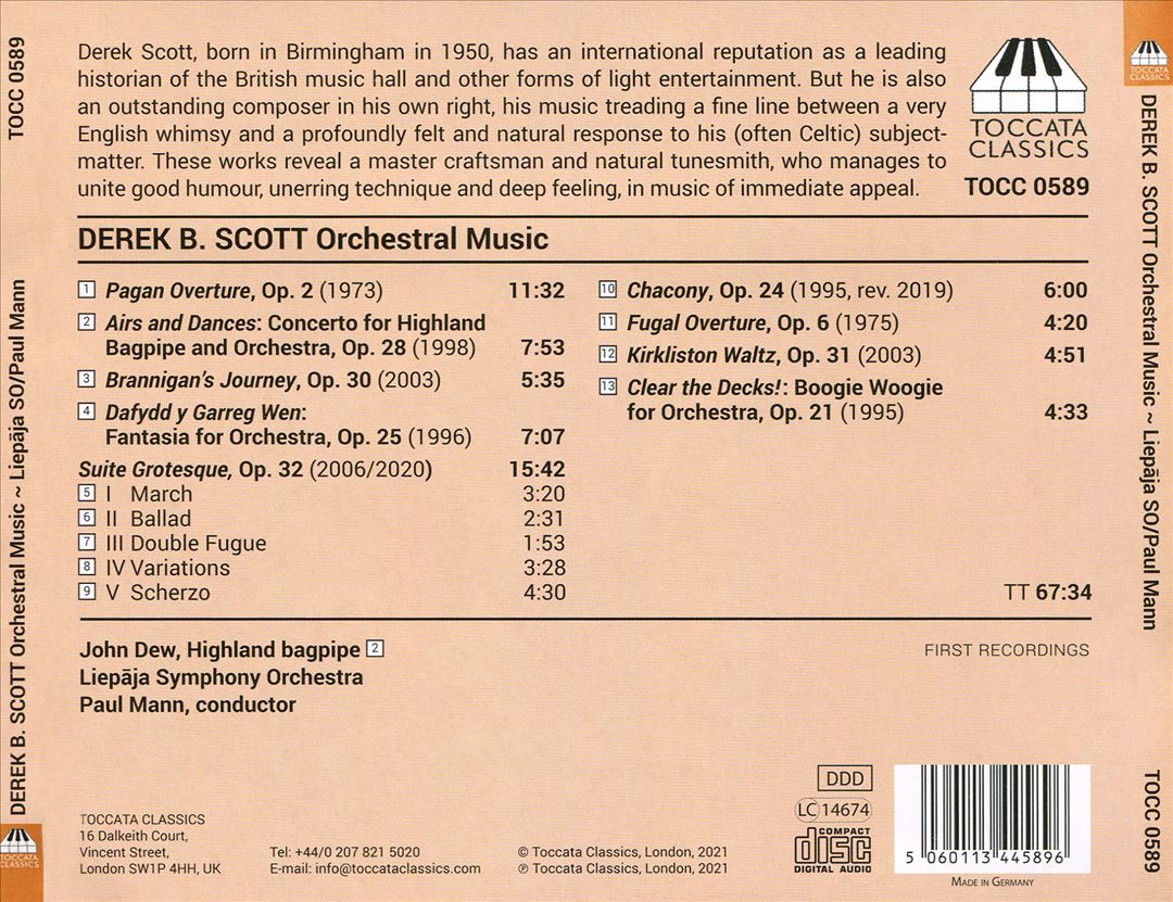 Derek B. Scott: Orchestral Music cover art