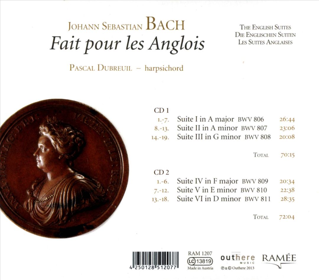 Bach: Fait pour les Anglois cover art