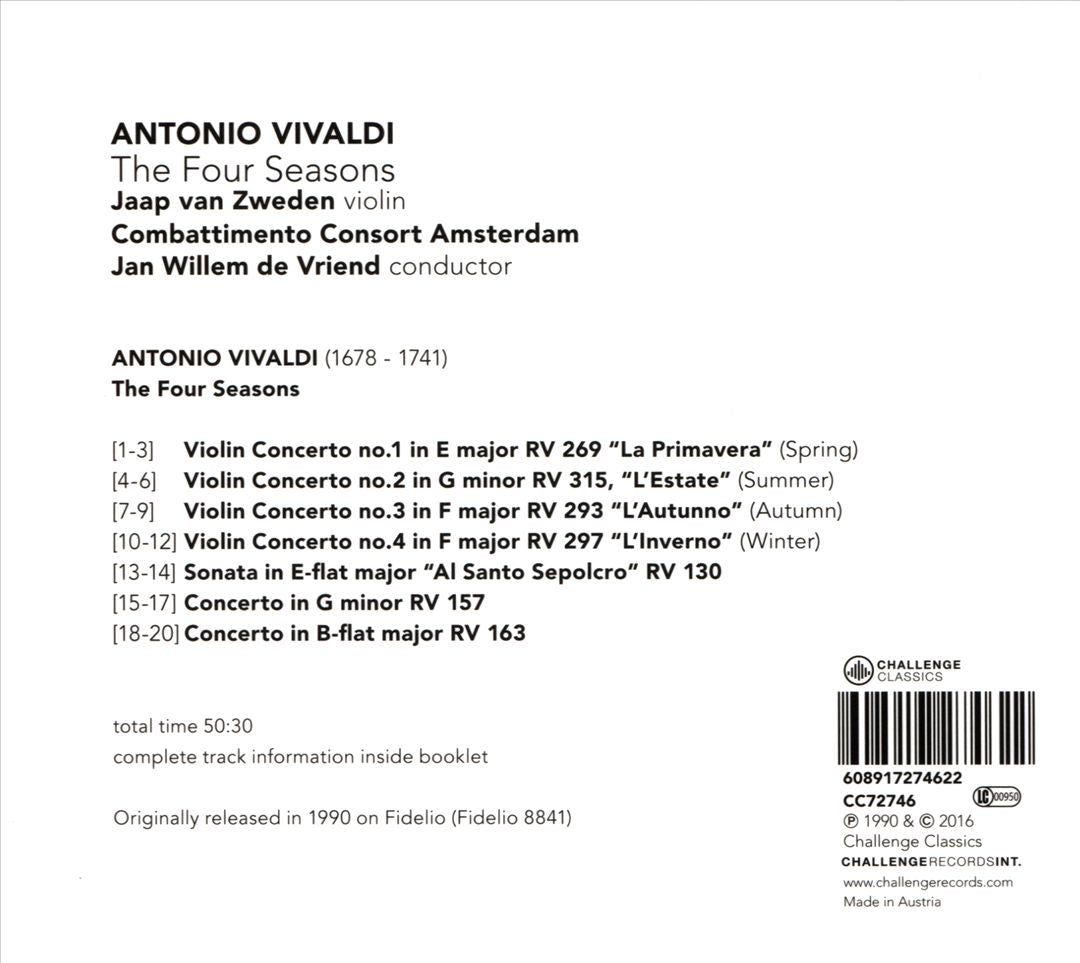 Antonio Vivaldi: The Four Seasons cover art