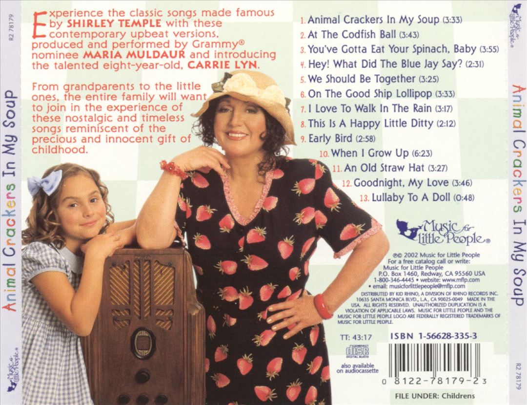 Animal Crackers in My Soup: The Songs of Shirley Temple cover art