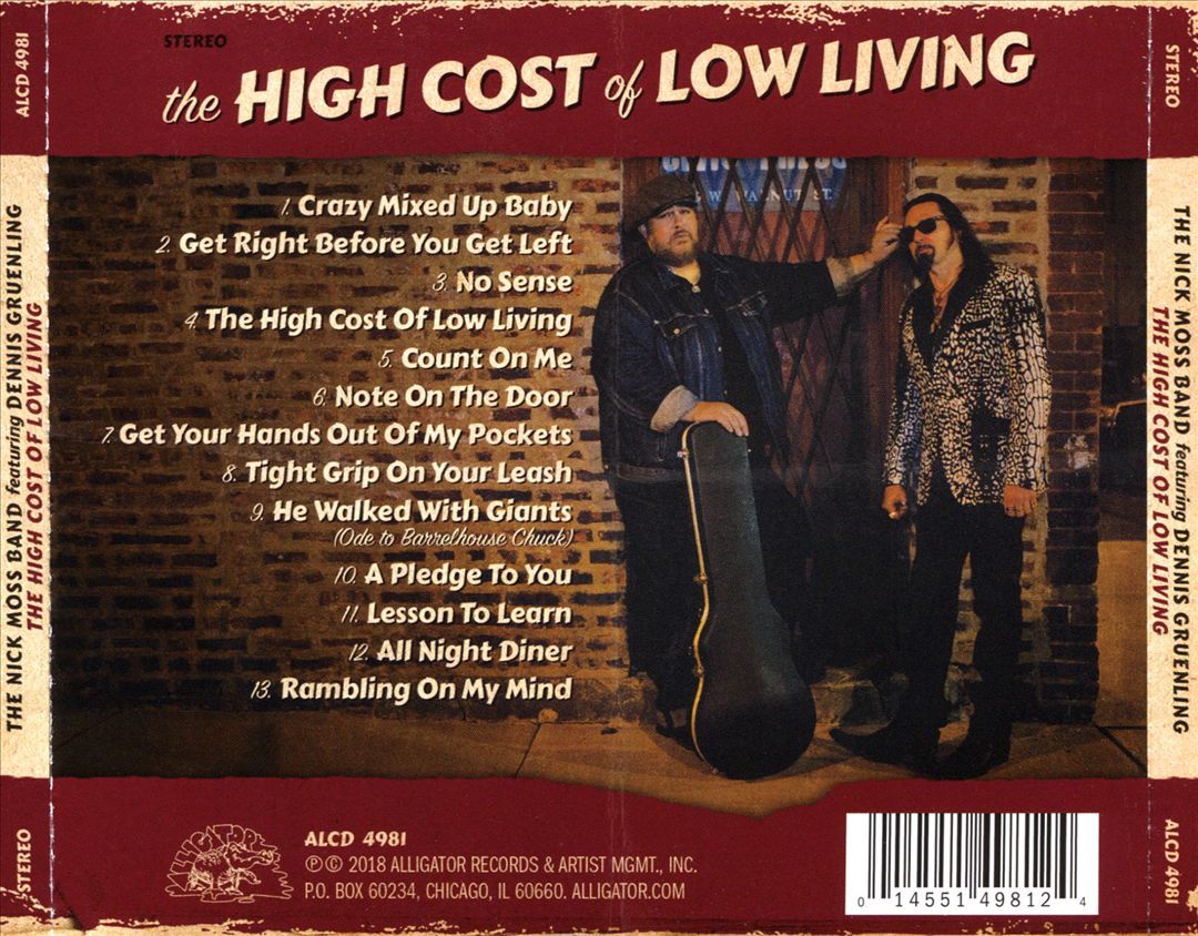 High Cost of Low Living cover art