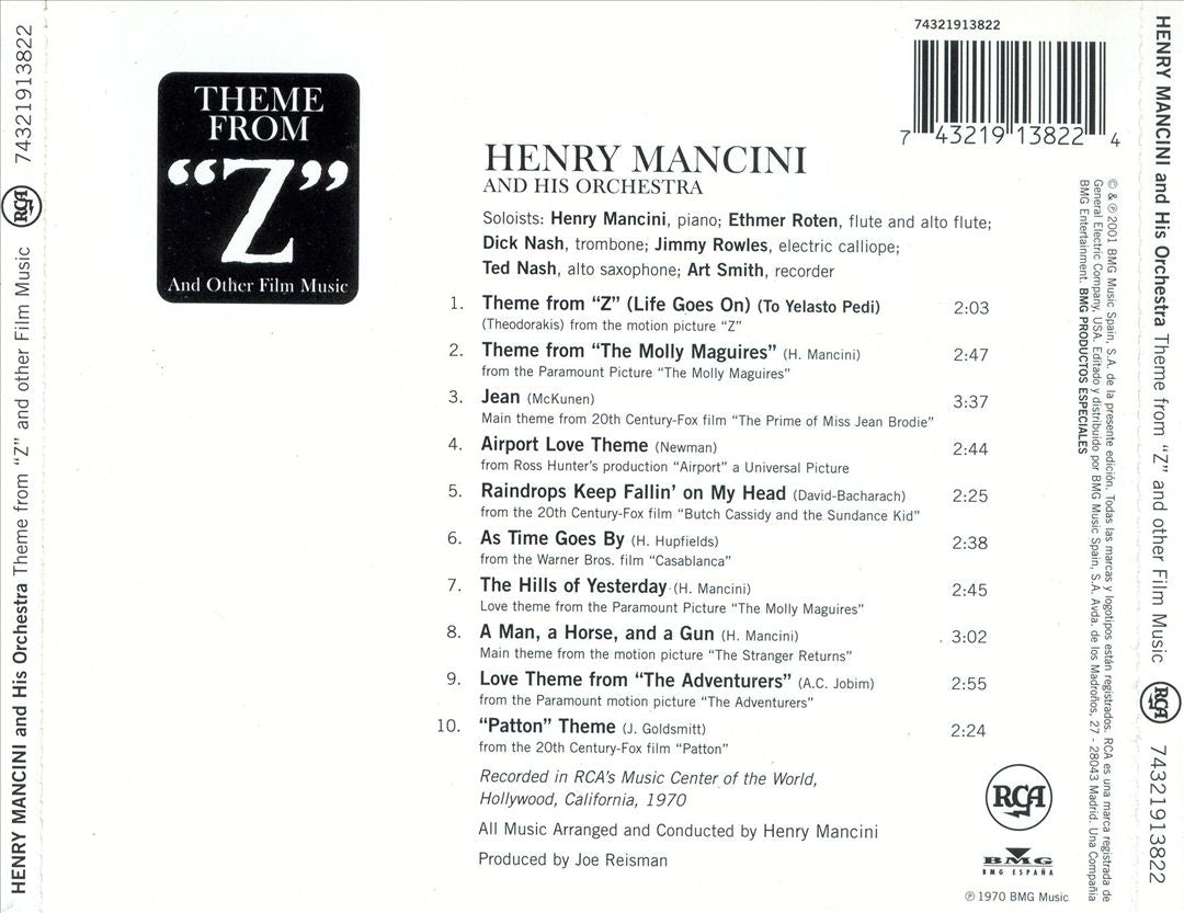 Theme from Z and Other Film Music cover art