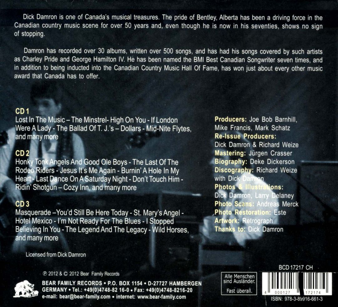Lost in the Music: The Recordings of Dick Damron, 1978-1989  cover art