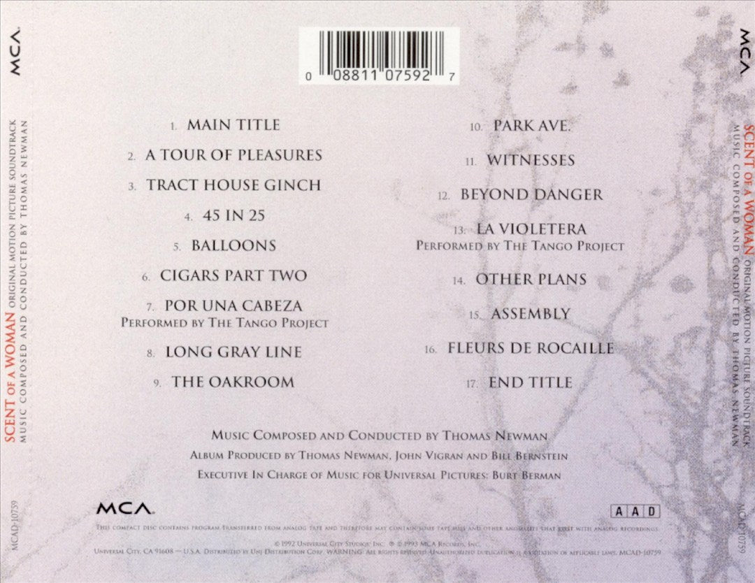 Scent of a Woman [Original Motion Picture Soundtrack] cover art
