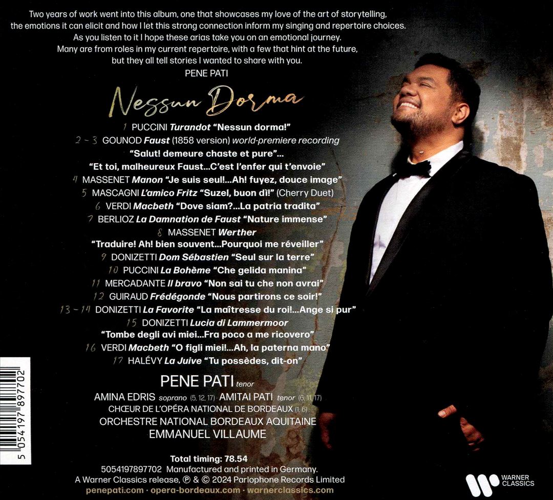 Nessun dorma cover art