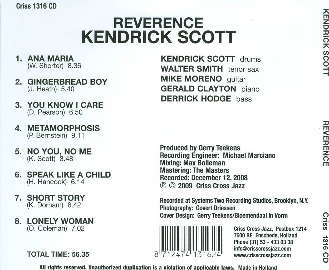 Reverence cover art