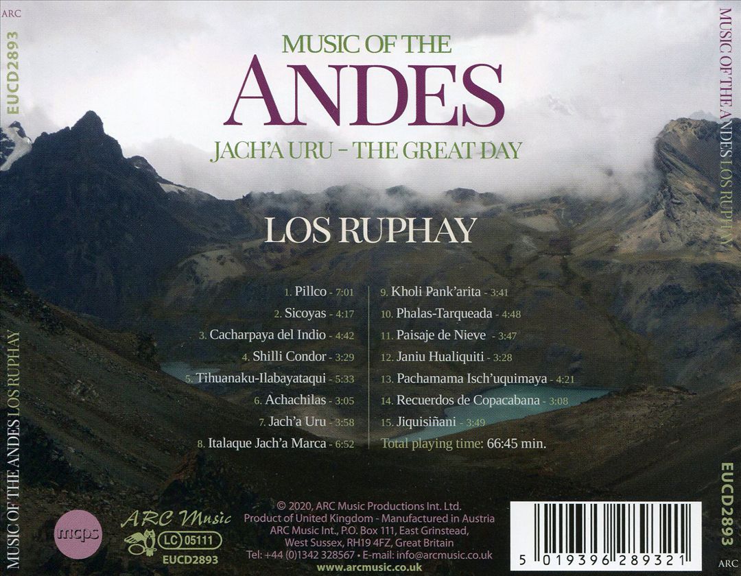 Music of the Andes: Jach'a Uru (The Great Day) cover art