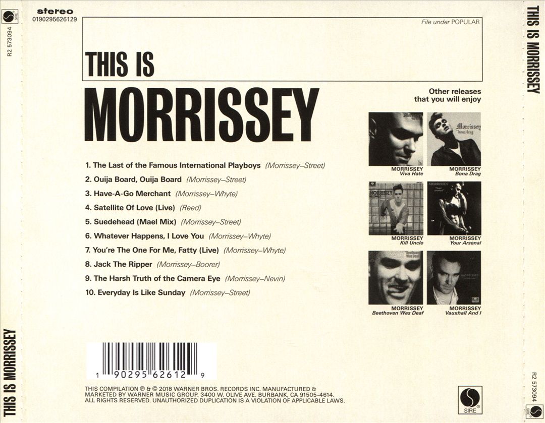 This Is Morrissey cover art