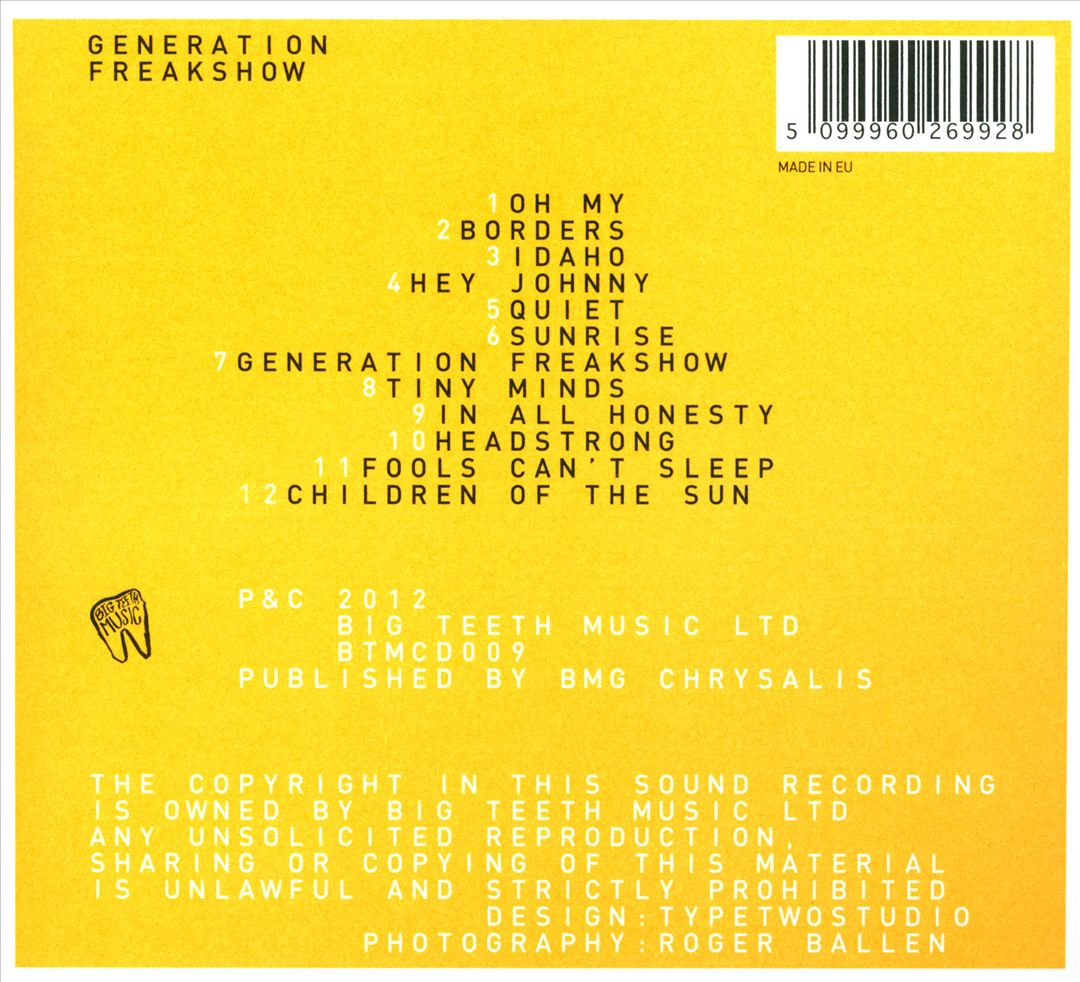 Generation Freakshow cover art