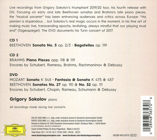Beethoven, Brahms, Mozart cover art
