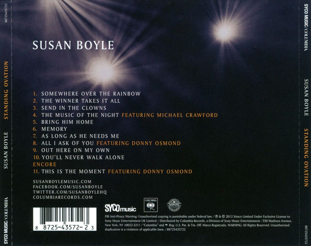 Standing Ovation: The Greatest Songs from the Stage cover art