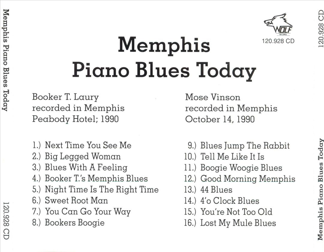 Memphis Piano Blues Today cover art