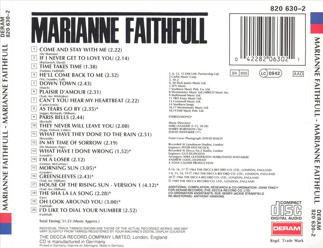 Marianne Faithfull cover art